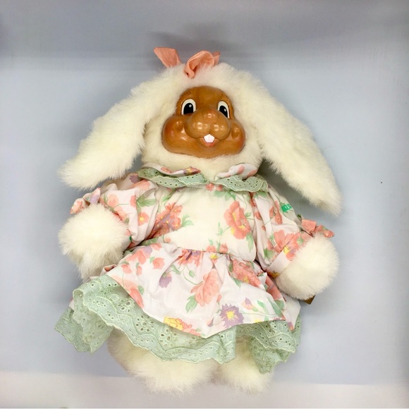 VTG 1992 Robert Raikes “Buttercup” 13” Wood Face & Feet Rabbit Original Box - Picture 7 of 11